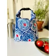 Lunch Bag Blue Flowers