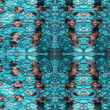 Autistic Art Aqua hernyóselyem díszzsebkendő 30x30 cm