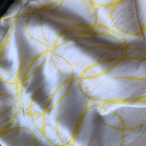 Autistic Art 'Lemon' -  silk scarf , 140 x 70 cm