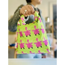 Lunch Bag Pink Men is Green